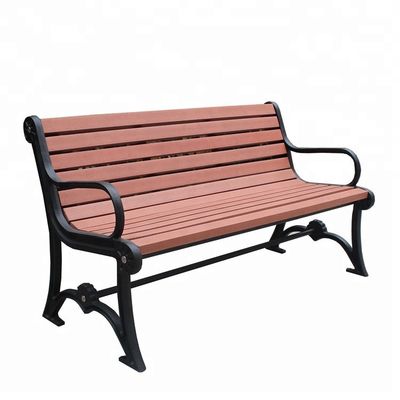 Cast iron bench legs and recycled plastic slats outdoor park benches wooden park long bench chair
