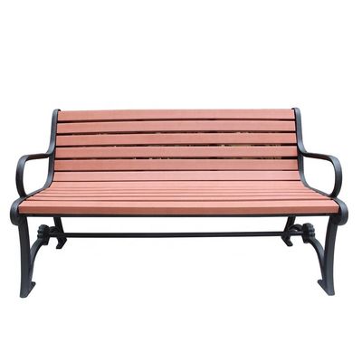 Cast iron bench legs and recycled plastic slats outdoor park benches wooden park long bench chair