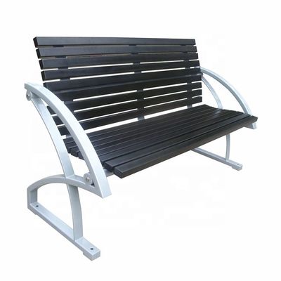 Waterproof Outdoor Wooden Bench Furniture Anti Corrosion For Campus School